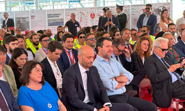 AV/AC Napoli-Bari, ad Apice anche il ministro Matteo Salvini