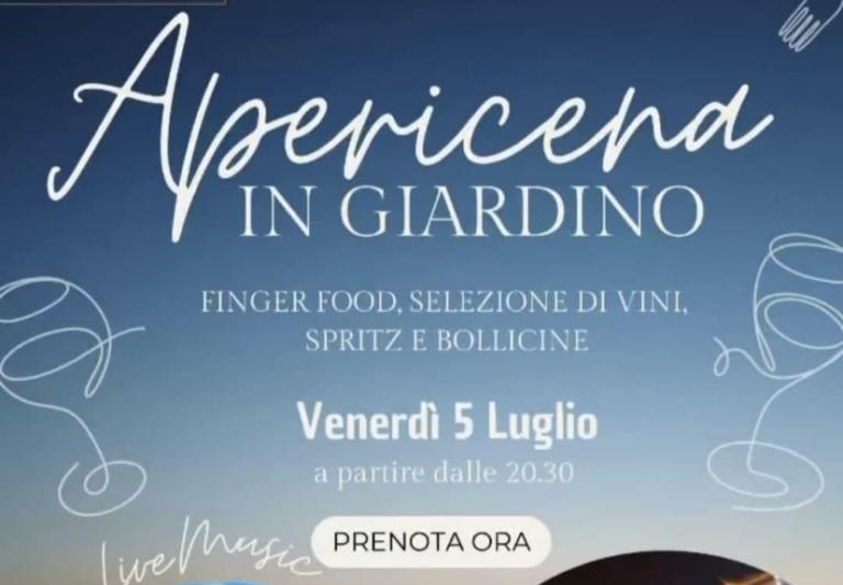 Terzo appuntamento: apericena sotto le stelle al Agriturismo Il Rivolo