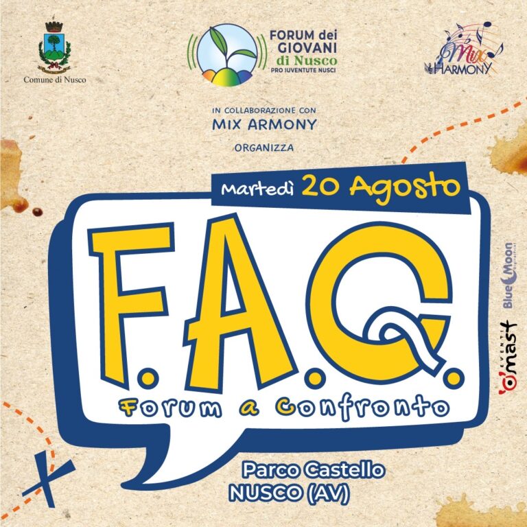“F.A.C Forum A Confronto”: primo meeting del Forum dei Giovani di Nusco