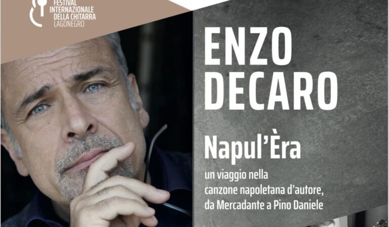 Napul’era, domani Enzo Decaro a Venticano