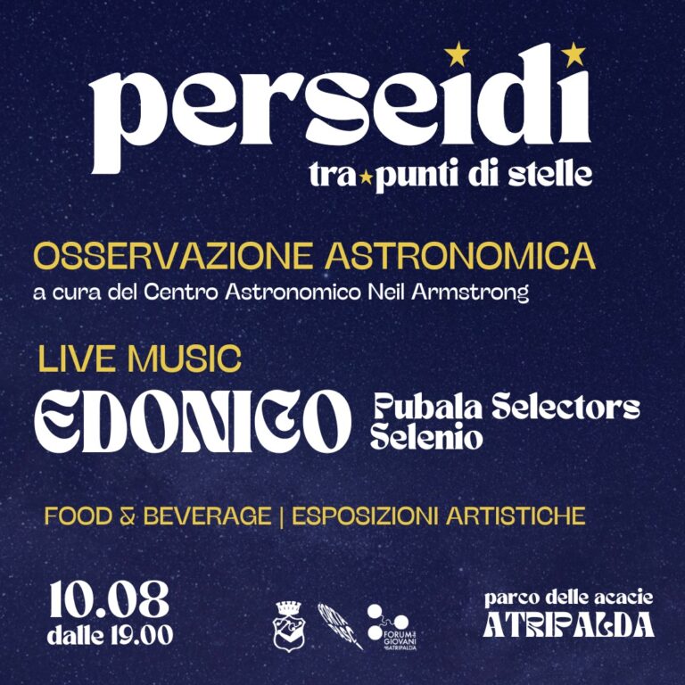 Al Parco delle Acacie torna il Festival “Perseidi”: ingresso gratuito