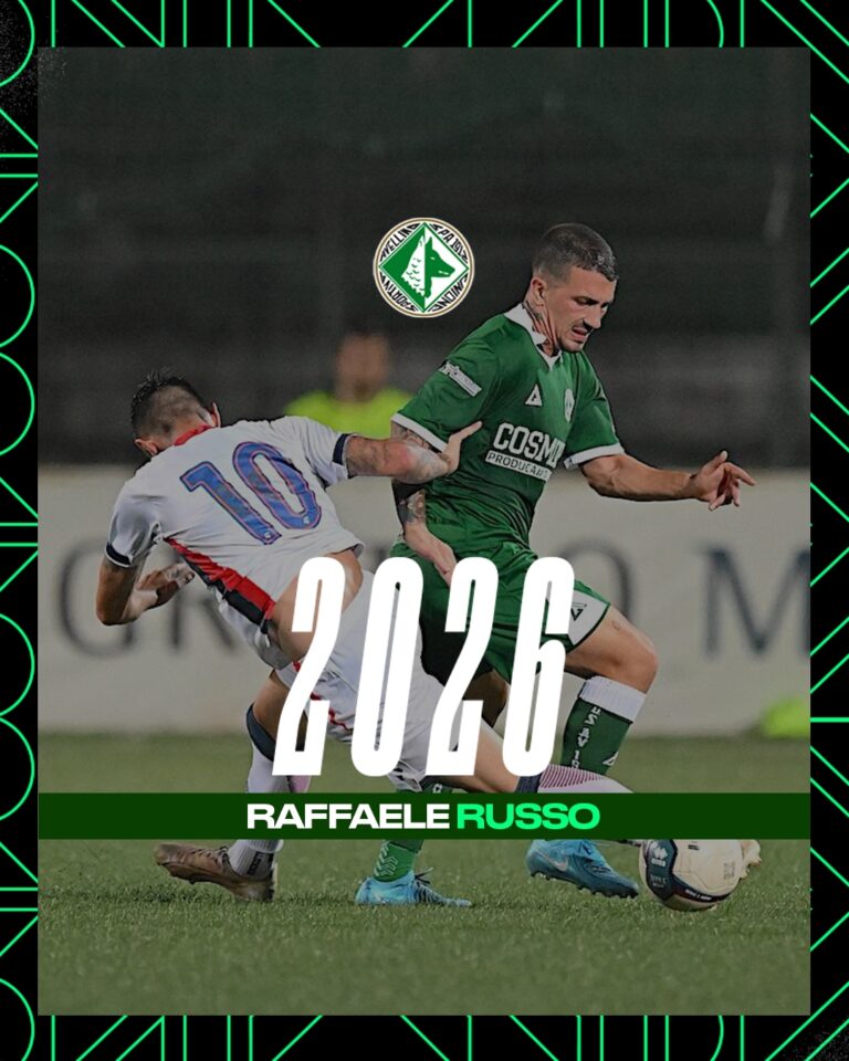 U.S. Avellino 1912: il giocatore Russo rinnova il contratto fino al 2026