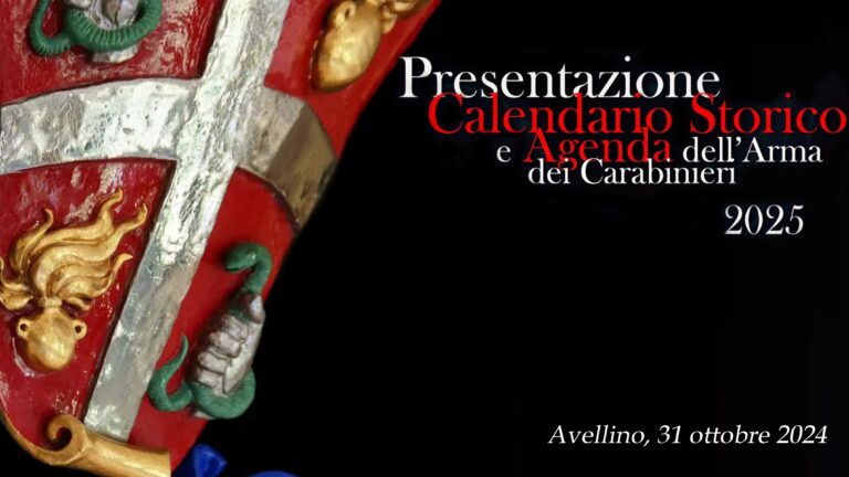 Avellino, Presentazione del Calendario Storico e dell’Agenda 2025 dell’Arma dei Carabinieri