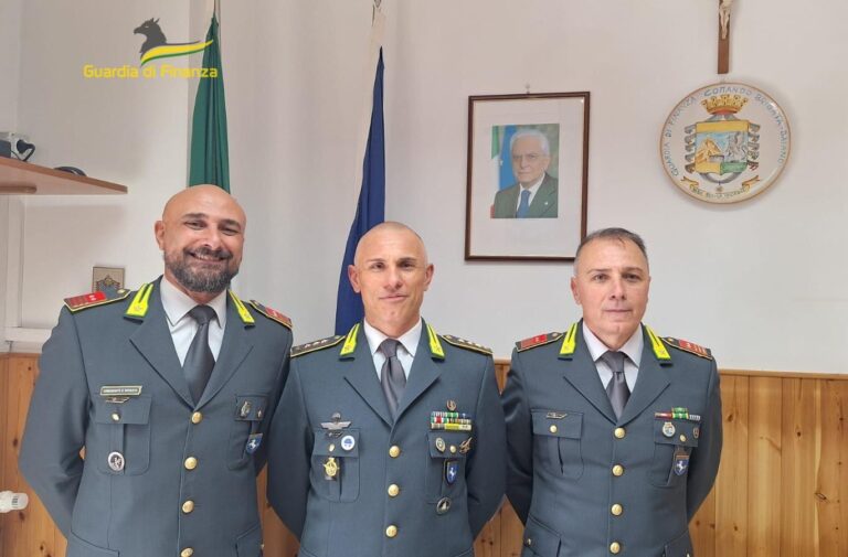 Passaggio di consegne della Tenenza della Guardia di Finanza di Baiano
