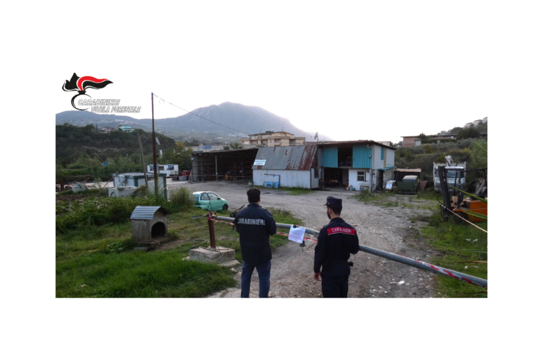 Sequestrata area per traffico illecito di rifiuti: 12 denunce
