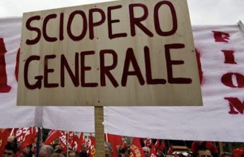Sciopero generale contro la manovra economica del governo. Anche l’Irpinia scende in piazza