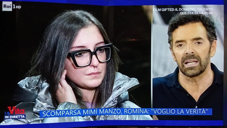 Caso Manzo, Romina: non temo il processo ma di non sapere più la verità