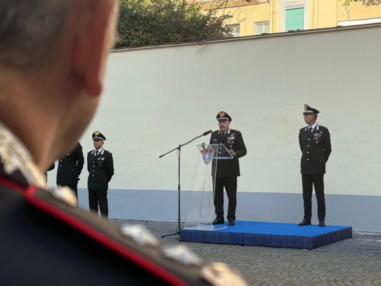 Il Comandante Generale dei Carabinieri Teo Luzi al Comando Interregionale Ogaden di Napoli