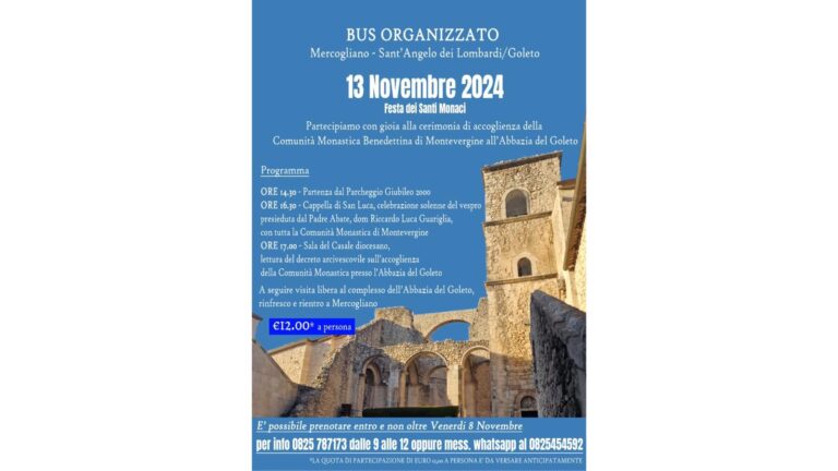 Accoglienza dei Monaci di Montevergine all’Abbazia del Goleto