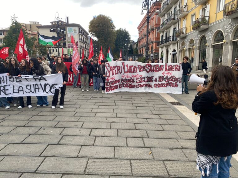 VIDEO/ Tra scuole allagate e dove manca l’acqua: la protesta degli studenti irpini arriva in Provincia