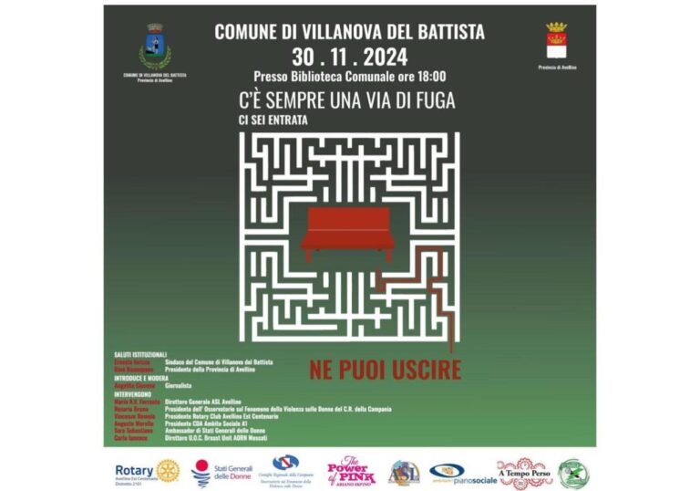 Villanova del Battista: convegno sulla violenza di genere e la resilienza al femminile
