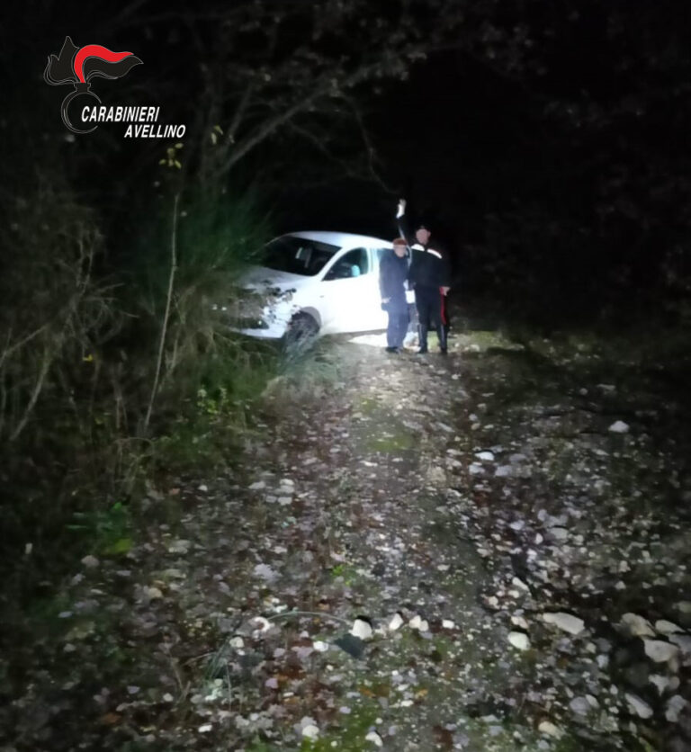 Parco dei Monti Picentini: anziano automobilista salvato dai Carabinieri