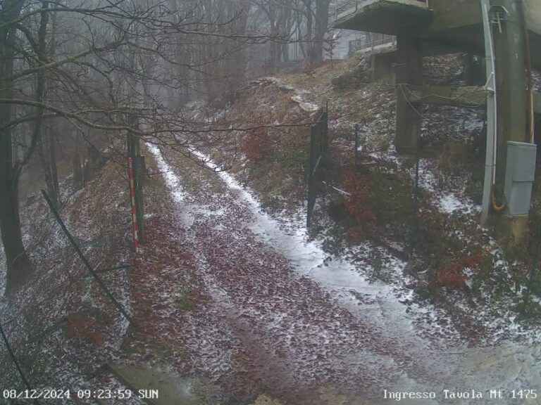Domenica di pioggia e sulle vette del Partenio spunta anche la prima neve