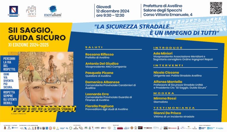 Prima tappa avellinese del roadshow #siisaggioguidasicuro presso la Prefettura di Avellino