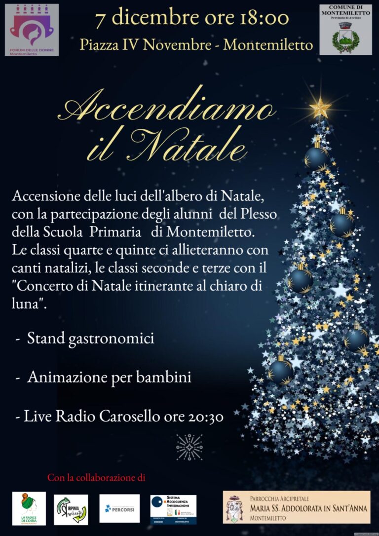 A Montemiletto si accende il Natale con il Forum delle Donne