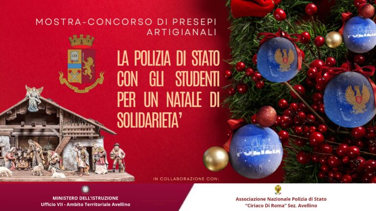 Concorso-Mostra Presepi artigianali, “La Polizia di Stato con gli studenti per un Natale di solidarietà”