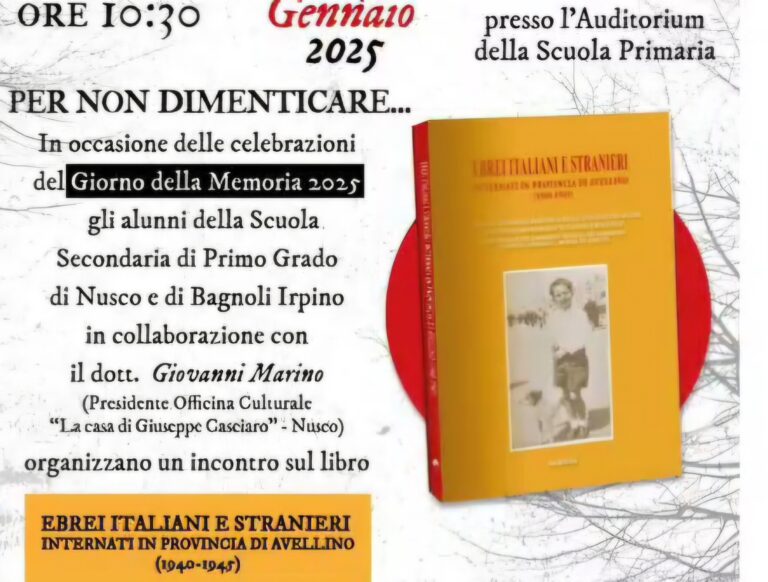 Nusco, studenti a confronto nella Giornata della Memoria