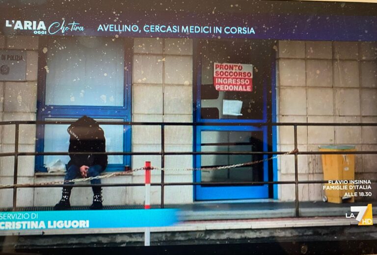 L’emergenza Pronto Soccorso del Moscati a L’Aria che Tira su La7