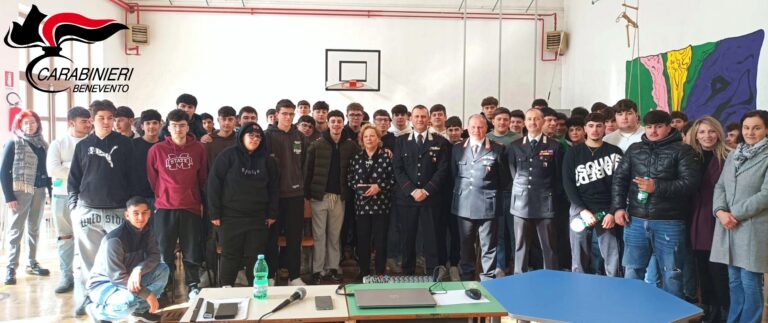 Carabinieri e scuola insieme a San Bartolomeo in Galdo per due giorni di “legalità”