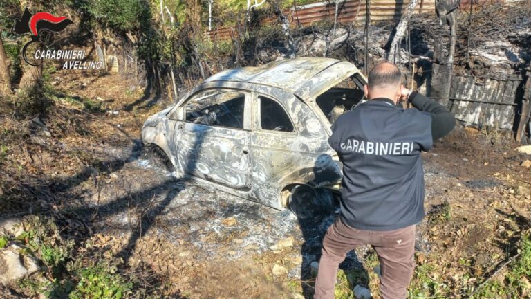 Colpo al supermercato: i Carabinieri trovano l’auto dei malviventi incendiata