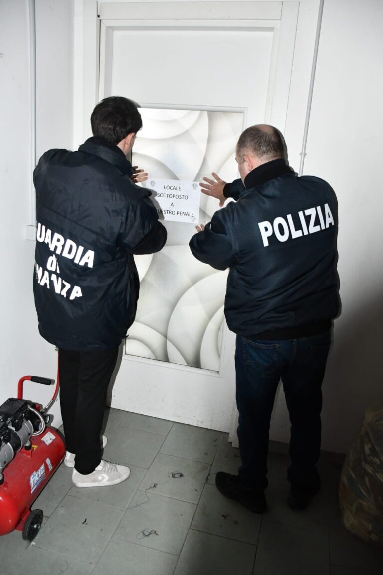 GDF e Questura Avellino: caporalato, sequestrato opificio con lavoratori in nero a Domicella