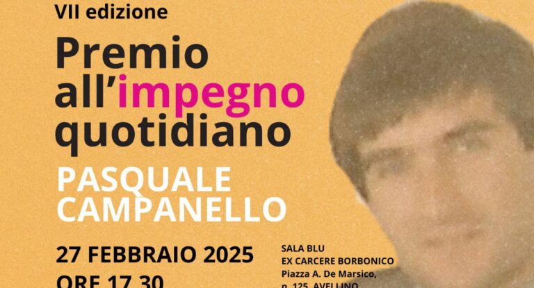 VII edizione del “Premio all’impegno quotidiano – Pasquale Campanello”