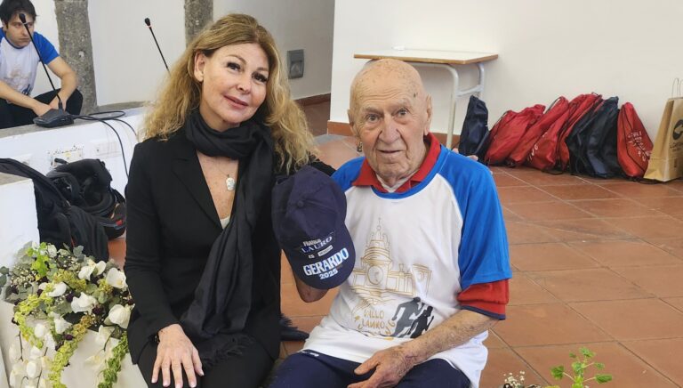 Gerardo, ad ottantasei anni non rinuncia alla testimonianza alla Lauro City Run