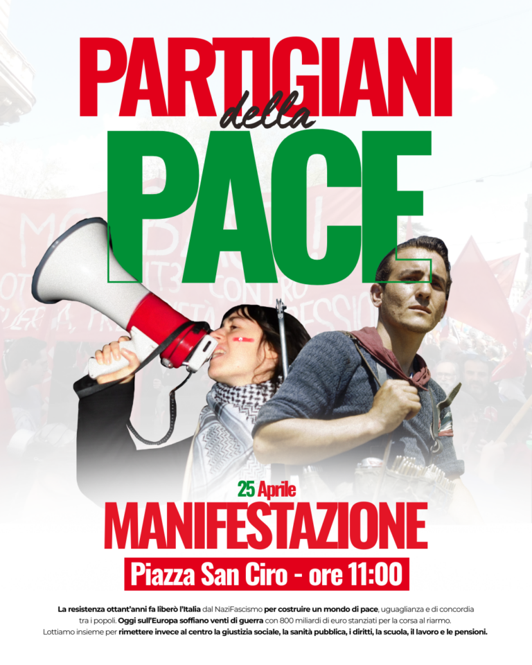 Partigiani della Pace: manifestazione del 25 Aprile ad Avellino