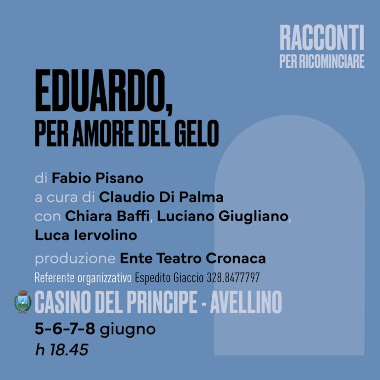 “Racconti per Ricominciare”, al Casino del Principe quattro giorni di teatro all’imbrunire