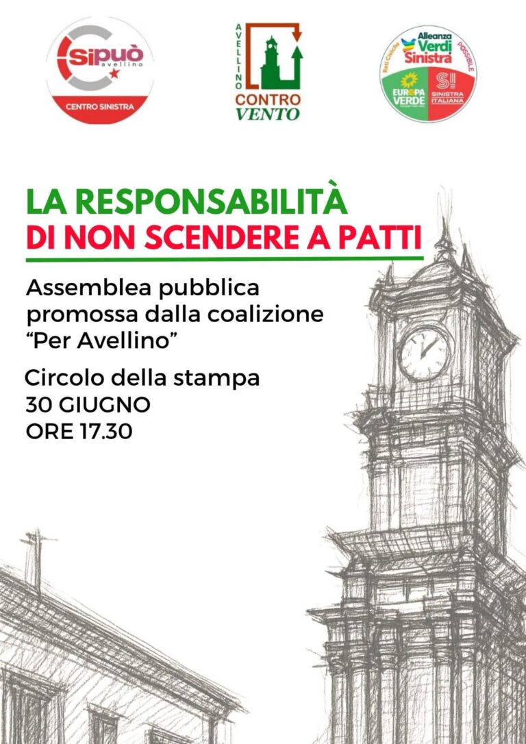 “La responsabilità di non scendere a patti”: assemblea pubblica al Circolo della Stampa