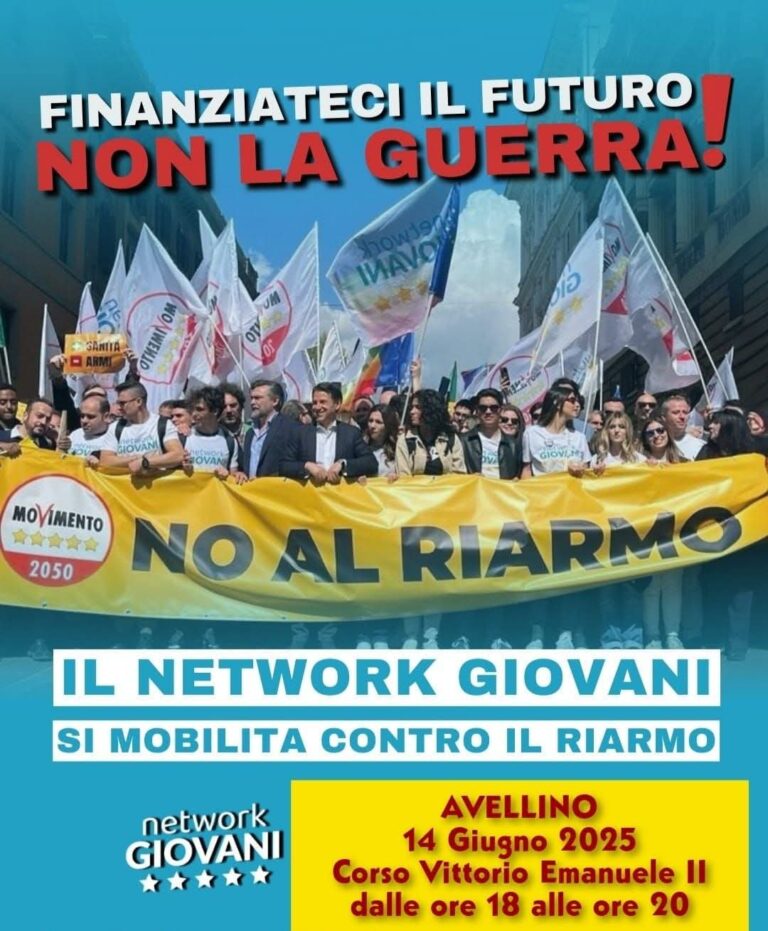 Il 14 e 15 giugno i giovani scendono in piazza da Nord a Sud contro il riarmo e la guerra