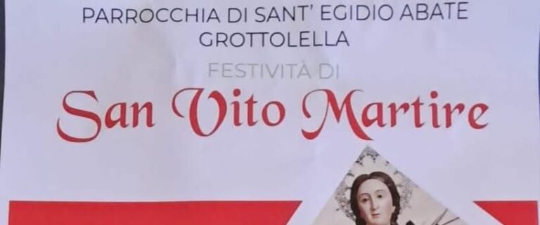 A Grottolella la festività di San Vito Martire alla frazione Taverna del Monaco