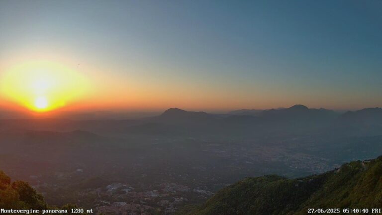 Caldo intenso anche sui monti del Partenio: a Montevergine il termometro è salito sino a 25.8°C