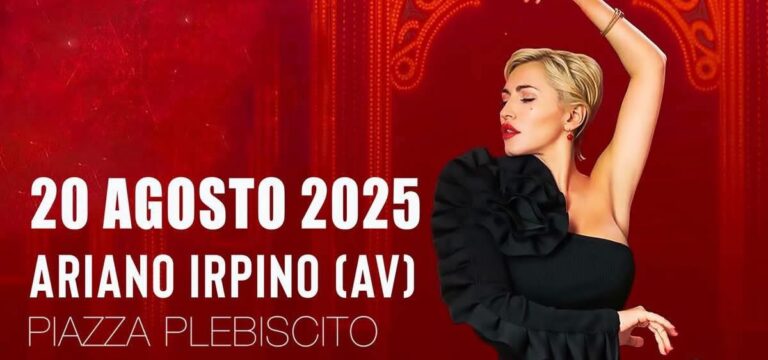 Serena Brancale: non solo Piazza Castello, tappa anche ad Ariano Irpino