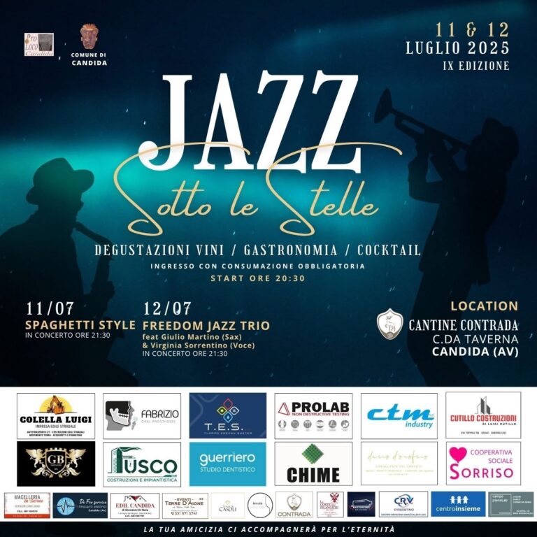 Torna a Candida “Jazz sotto le stelle”: tra musica e sapori