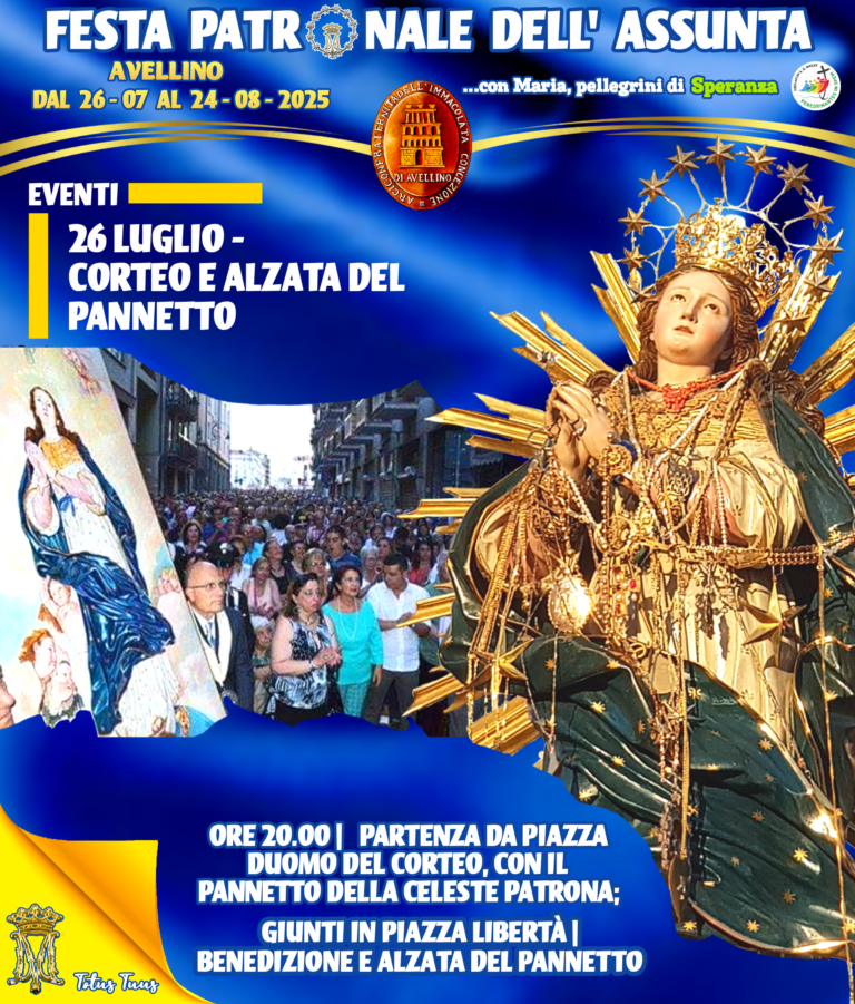Avellino, tra storia e devozione: sabato l’Alzata del Pannetto della Madonna