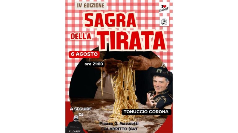 Calabritto, 6 agosto 2025 – IV Edizione della Sagra della Tirata
