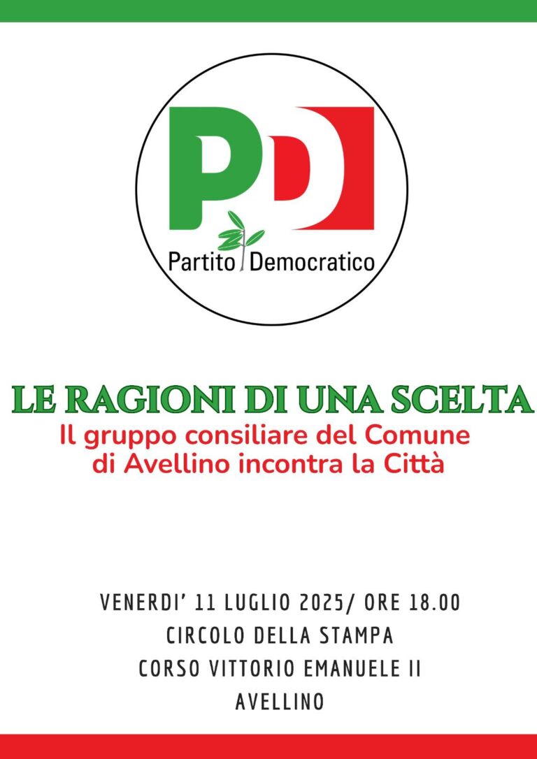 Pd, le ragioni di una scelta: incontro pubblico con il gruppo consiliare dem