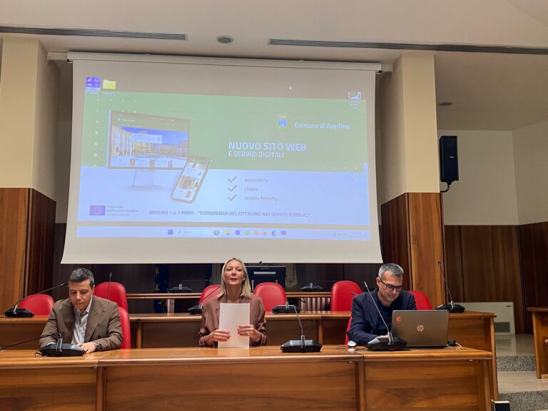 Il Comune di Avellino presenta il nuovo sito istituzionale: più semplice, accessibile e vicino ai cittadini