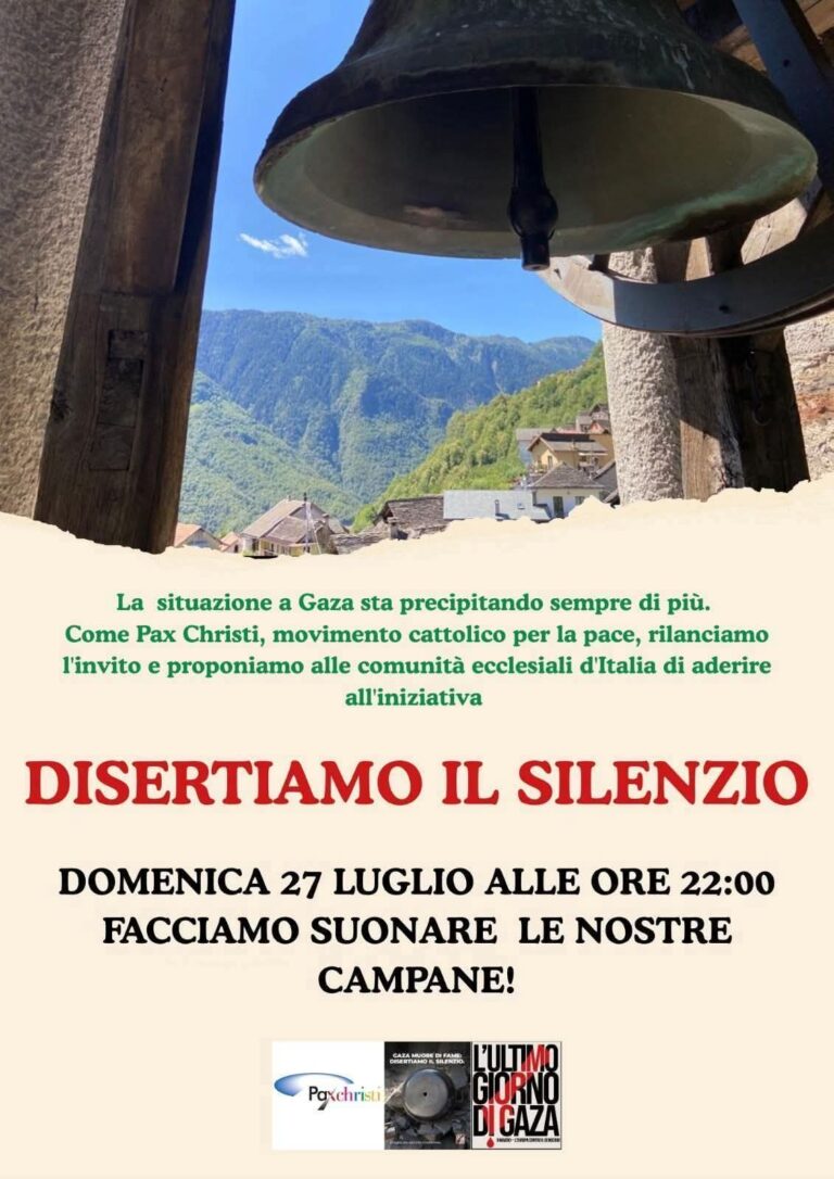 Marzano si ferma per Gaza: alle 22 il suono delle campane rompe il silenzio