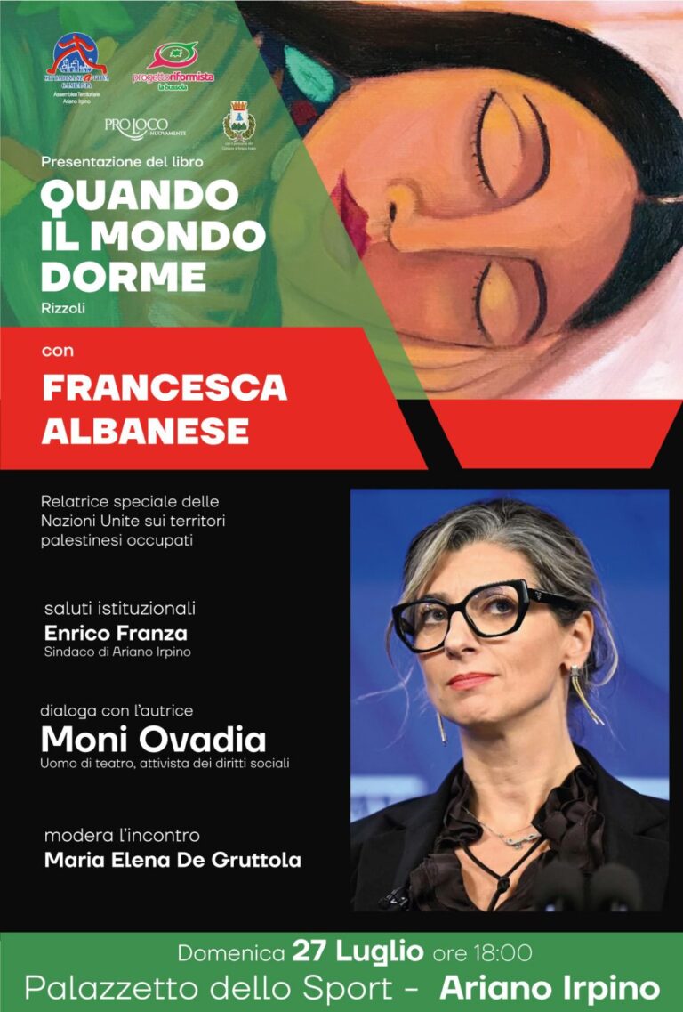 Presentazione del libro di Francesca Albanese ad Ariano Irpino
