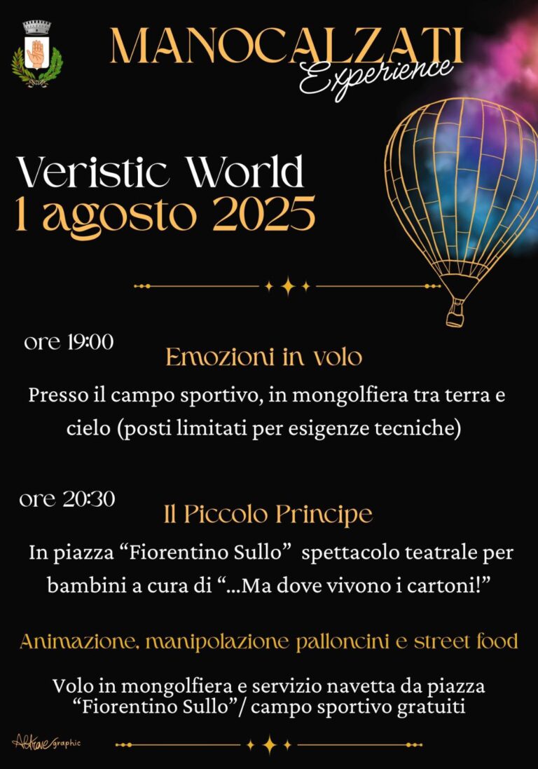 Manocalzati Experience, volo in mongolfiera e spettacoli per i più piccoli