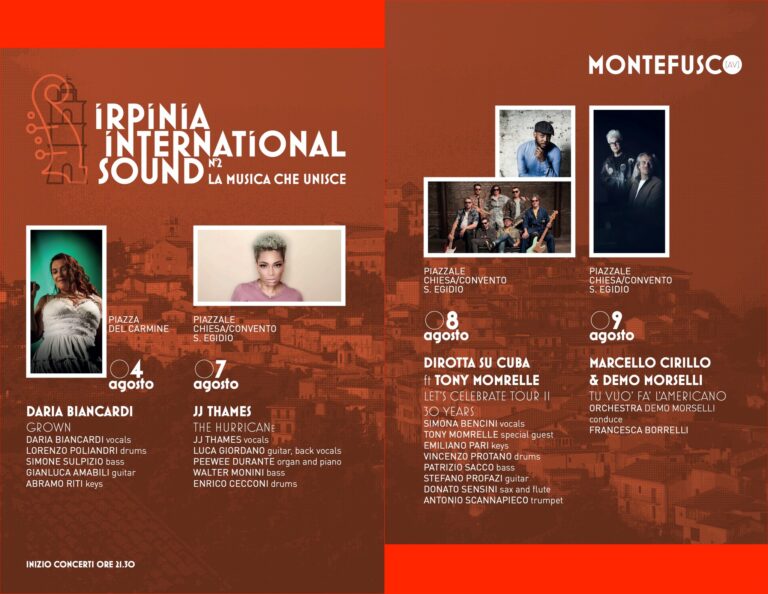 Irpinia International Sound: a Montefusco la musica che unisce