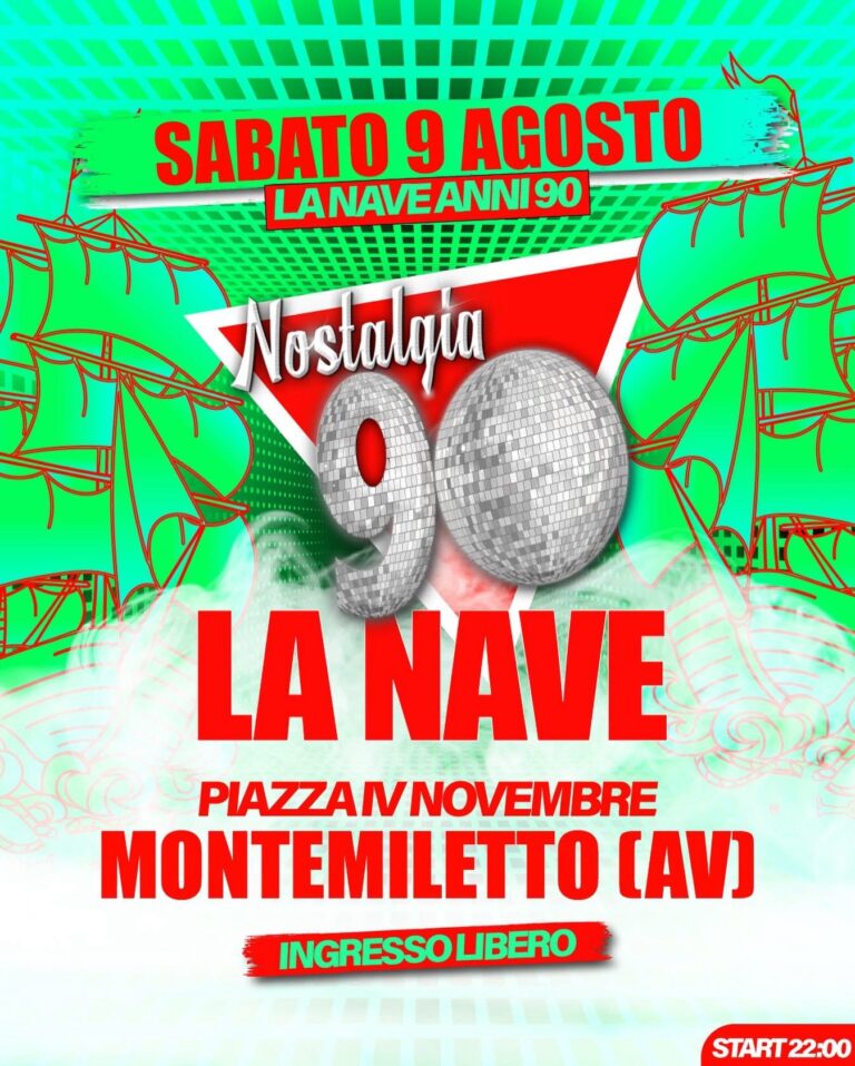 Montemiletto salpa negli anni ’90: arriva “La Nave Novanta