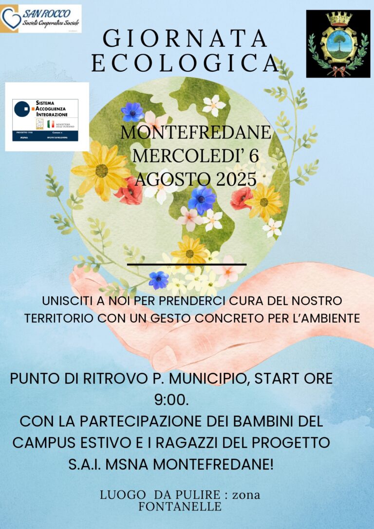 Mercoledì giornata ecologica a Montefredane