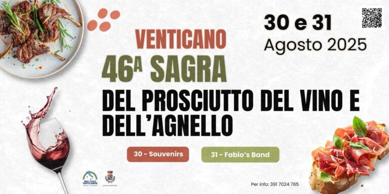 Venticano: sabato e domenica la 46ma edizione della Sagra più bella e attesa d’Irpinia