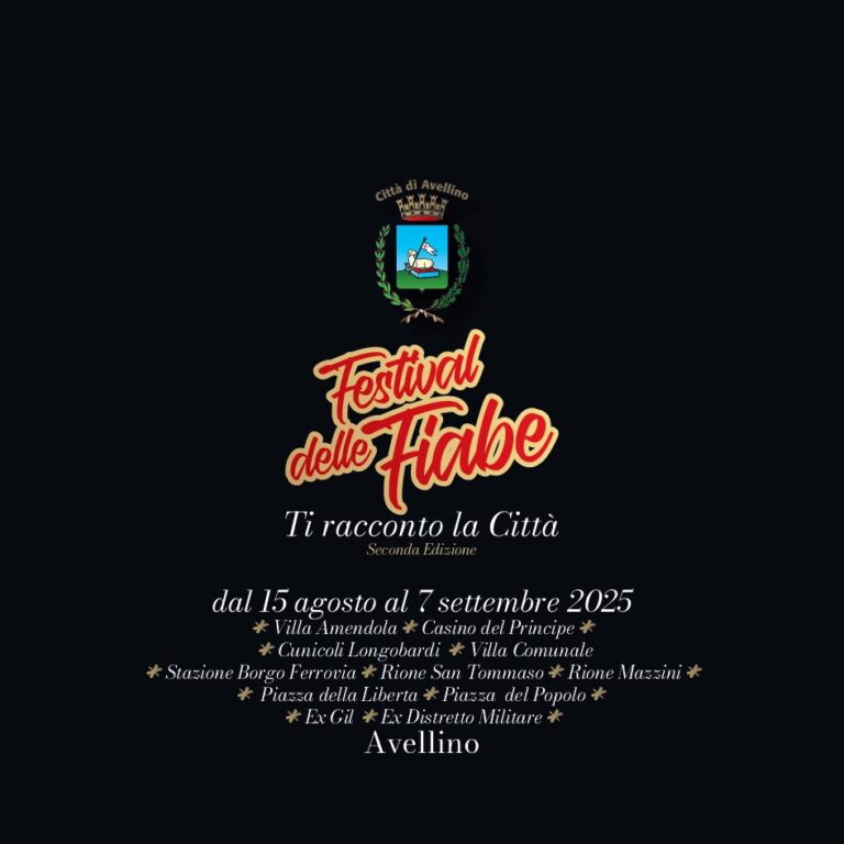 Teatro, gioco, creatività e scoperta del territorio: Avellino lancia il “Festival delle Fiabe – Ti racconto la città”
