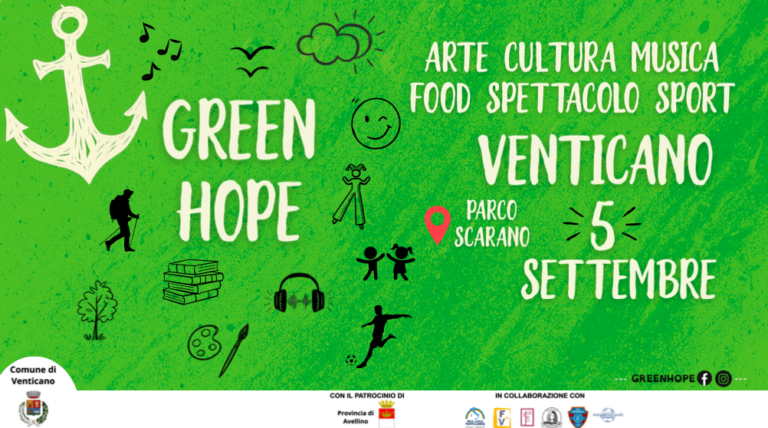 Green Hope: a Venticano la grande novità dell’estate in Irpinia