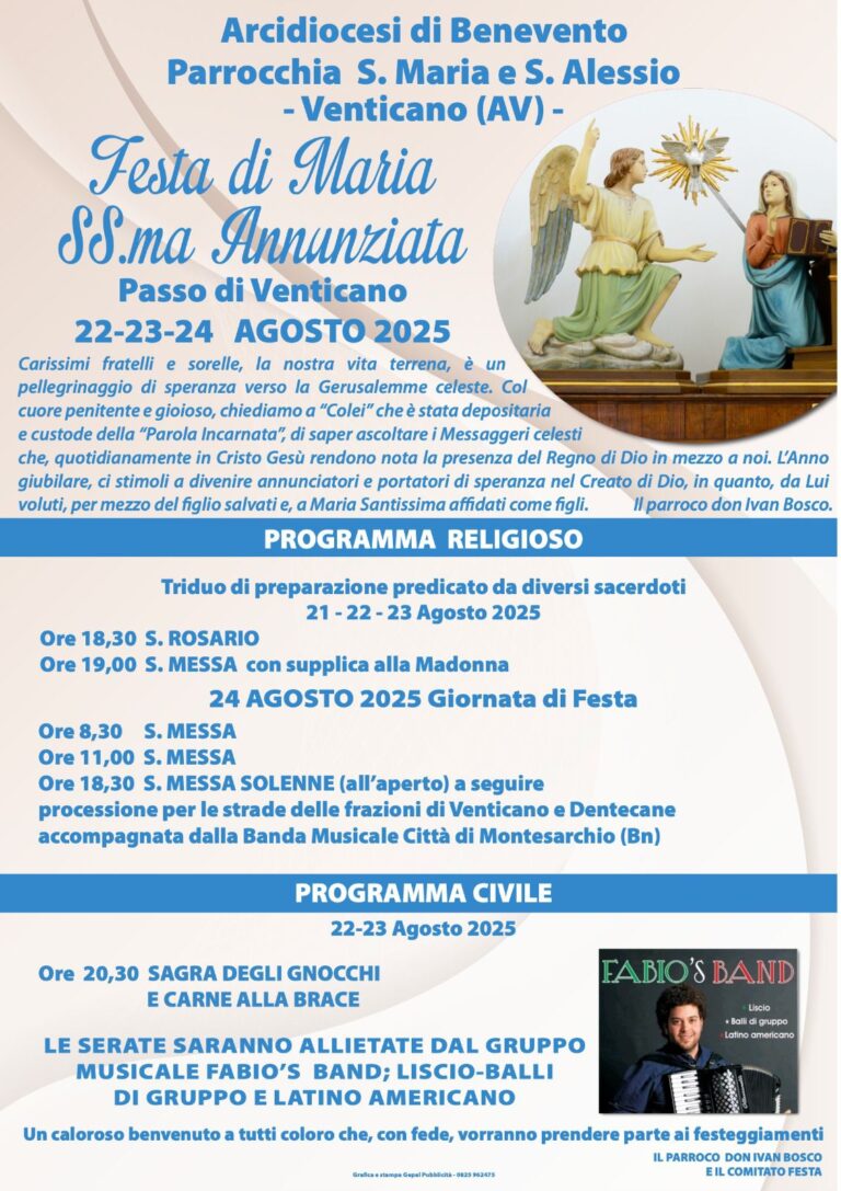 Festa di Maria SS.ma Annunziata a Passo di Venticano