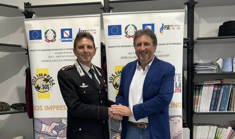 SOS Impresa Avellino accoglie il Colonnello Zito: incontro operativo per rafforzare la rete contro usura ed estorsione